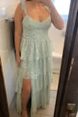 Pros: Fit great! Love the style. Cons: the fabric seemed to be falling apart, and there were lots of small threads sticking out. Overall, Lulus had good customer service to return it. - Hannah M.