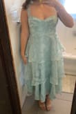 Love this dress! I will be wearing it to my sister's wedding. Only con is that the zipper is tough to zip up. - Hannah M.