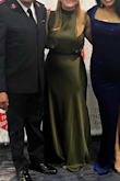 I bought this dress last minute for a gala.. I wanted something simple and elegant and it was! The fit was great and it was super comfortable to wear all night. I got lots of compliments on the color and fit. It was a little long as I didn't have time to hem it, but even with shorter heels, it was fine. - Abbi P.