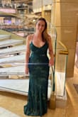 Love love love!! This fits perfectly through the body. I wish I had time to hem it before our cruise, but it was absolutely gorgeous and perfect for a formal night! Received many compliments on it! I didn't feel the need to worry about coverage in the chest or needing pasties. The material is lightweight enough and easy to move in. Loved it! - Alicia L.