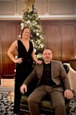 I wore this dress to my best friend's December wedding. It was perfect! I wore 3in heels with it and still ended up having to get it hemmed. If I would have had more time, I would have taken it in to get some more alterations in the chest and straps. Size medium fit perfectly around my torso (34D), but the straps were too loose. Luckily, my aunt was able to do some quick alterations that helped a lot. I also wore boob tape to keep the fabric secure on my chest. Overall, I was very happy with it and wore it again to a fancy NYE dinner. - Ana T.