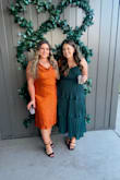 The dress itself is absolutely beautiful! I got SO many compliments on it. However, it wasn't the most flattering on my body type. I got a XL (am usually a L), was a little big up top but I wouldn't have sized down to a L. But overall, I do love the dress and will definitely wear it for future events. - Morgan B.