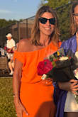 I LOVE the orange!  I went to my niece's graduation and I must have heard it 50 times. This dress is super flattering and comfortable with a splash of sexy with the off-the-shoulder. Love it! - LORI M.