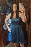 The bust was slightly big on me but I couldn't size down. Loved the color- straps are adjustable. Has pockets! - Kelly R.