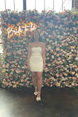 I wore this dress for my bridal shower and received sooo many compliments on it. The dress fits like a glove and is flattering. I ordered a size up, as I always have to for Lulus dresses. Definitely recommend for a bride to be that wants to feel confident! - Lauren O.