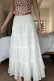 Super cute! Fully lined so you don't see the awkward hemmed lining like you see on a lot of other maxi skirts. I can wear it high-waisted or low waisted. Can't wait to wear it in Hawaii. - Grace F.