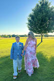 This flowy double-layered dress was the perfect number for a summer wedding!  It snatches you in and flairs out just slightly to give forgiving movement!  

Trust me girl, get it - Michelle B.