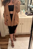 This dress is so sexy. It is stretchy, and it hugs in all the right places. I like that I can use both pieces separately with other tops or bottoms. I took it out for a night of dancing and received several compliments. Get this outfit for a fun and sexy night out! - Natalie F.