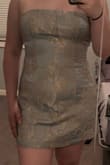 I think this dress is one of my favorite purchases from lulus! it fits me like a glove and i dont feel insecure in it at all. it looks just like the picture! might be a little bit short on someone tall, but it fits me quite well and feels comfortable. my room is dark so the color doesnt look exactly the same, but it is very similar to what the picture looks like. super happy with my choice!! - Tori M.