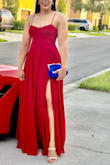 This dress is absolutely amazing! The quality and the fit are everything a girl wants! So worth it. I felt like a queen got so many compliments. I will get this dress in another color for sure. Do yourself a favor and get it. - Wanda J.