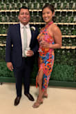 I loved this dress!!! I definitely needed to wear sticky cups to hold the girls in since the fabric is pretty thin. The bottom part was a little tight, but I have an athletic [build]. Can't wait to wear this again for a nice date night! - Celine R.