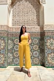 I loved this romper, it's a light fabric and good quality. Super cute,  I wore this on vacation and it was a good option for my Morocco trip. - Jessica M.