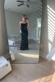 I originally ordered a 6, but returned for a 4. I usually teeter between these 2 sizes so If you are in the same bought, I would size down. going the smaller size also helped my boobs stay up with no bra! Very comfortable and lightweight and tighter in all the right places! - Gina N.