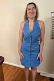 This dress is adorable and the color is vibrant. I typically love how lulus dresses fit me but this one disappointed. It was tight in the hips which made the dress ruffle near the buttons. It opened up when I sat down/I think the next size up wouldn't have fit my chest. I made it work but it was a bummer. - Amanda S.