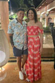 I absolutely love this two-piece skirt and top! I ordered it for a vacation in Punta Cana. I ordered it in a medium and it was too small. I reordered it in a large and it fit perfect. It's comfortable and cool. It looks cute in pics too! - Nina A.