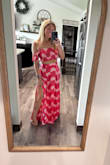 This is probably the most flattering dress I've ever worn! I was slightly concerned with having midriff show, but it was very pretty and flattering! I will purchase this in every color!!!! - Jennifer W.