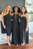 Attended an all black wedding and this dress was perfect. I will be looking for another event to wear it to! (I'm in the middle) - Analissa C.