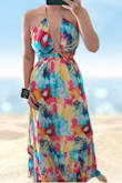 I love the color and material of the dress. I usually wear a Medium, but I ordered a Large, and it fits my body perfectly. I also appreciate that the fabric is wrinkle-resistant. - Nadine K.