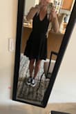 katrina royal blue strappy backless skater dress Essential V Neck Strappy Mini Skater Dress