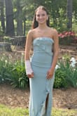 Absolutely stunning dress. Fits perfect. Color is gorgeous. No issues at all with dress, fit, color or material. Comfortable fit and made well. - Kennedy
