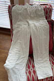 These pants are extremely high in the waist, and they do not look flattering on my body whatsoever - Mitzi B.
