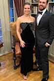 Dramatic Stunner Navy Velvet Bow Strapless Maxi Dress