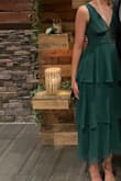 Length is great. Tight around rib cage. Chest area a bit loose- used a safety pin. Beautiful color. - Halle G.