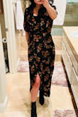 I kept going back and forth on whether to order this or not based on the review that it looked like a grandma dress lol. NOT trying to "give" grandma vibes! This dress is gorgeous! It does not give country girl unless you want to with some boots or something. It is so pretty and feminine and can be boho or whatever else. I am so thrilled I purchased it! - Jessie A.