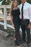 I wore this for a black tie wedding and got so many compliments! It's stunning! I usually wear a medium but ended up keeping the small. - Erin M.
