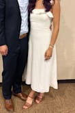 Such a pretty, flattering, and comfortable dress! I wore it to a nice occasion but it could easily be a casual summer dress as well. It's a great lightweight material that doesn't wrinkle. - Kimberly H.