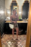 Wore this on a romantic vacay with my man & his jaw was on the ground lol. No bra necessary & straps are adjustable. Material feels luxe & it isn't too short! Does hug a little above the hips but that's the style/gives you more of an hourglass shape. - Chantel A.