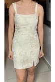 The sizing is perfect and the lining makes it not see through which is great for a formal event. 100% recommend it if you are looking for a special dress for graduation. - Ana C.