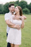 I wore this dress for an engagement photo shoot, but it could totally be dressed down for a more casual event. Great fit, beautiful in the fabric - Julia C.