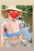 I was hesitant about the top at first, just because I typically spill out the top with this kind of style, but this top is perfection! I love that you can adjust the tie in the middle to fit your liking. However, I did snip some string off to make it shorter to avoid the stringy tan lines lol. The color is gorgeous in person, too! Highly recommend if you want something fun and girly for your summer days! - Amanda M.
