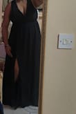 Fits very well. Wonderful floor length! Got many compliments!!! - Denise C.