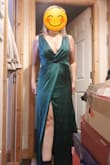 Lovely dress, of great quality material and a nice colour. I'm size UK 12, and I bought size L. The dress runs a little small. I'm so delighted with my order. The only thing must say to the shop- the dress came so so wrinkled, and it is a bit difficult to iron. Had to take it to a dry clean to be ironed. In rest, all good and happy, would really recommend it !!!! - Olga M.