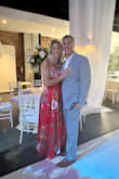 I never write reviews but this dress takes the cake! I took a chance and ordered for a wedding. It arrived 3 days before we left and fit like a glove. So beautiful and fun to wear. Received tons of compliments. I wasn't sure if I should get medium or small but very pleased I sized down as it does run a tad large. My only regret is not getting more photos in it! Just buy it! You won't regret it! - Lindsey S.