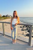 I wore these jeans for a night out on my bachelorette party! They are stretchy and lightweight and I love that they are cropped - great for when it's warm but you still want to wear jeans! - Mackenzie M.