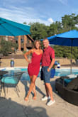 This figure flattering dress is perfect for any season given that it's a brick red color. Love the style, length, fit & color! Lots of compliments! - Beth R.