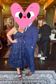 Great wedding guest dress. The butterflies are so sweet. I got compliments all night. I said it runs a little large because of the corset tie back, I bet I would've been fine with a size Large! Better to be safe than sorry! I wish the corset in the front was made a little differently.. felt like it didn't fit me where it should. But I think that's just me! Highly recommend. - Jessica A.