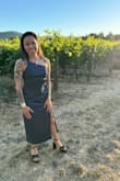 I absolutely love simple dresses w/ not so obvious patterns. As a heavily tattooed person, I steer very clear of big patterns on dresses b/c that combo just looks like a big busy mess. The tattoos ARE the outfit. I'm a first time buyer on Lulus, really enjoy the vast range of dresses on here - but hoping to see more tattooed models on this site. Quality dress, wore it for my fiancé's daughter's wedding. It was a little spacious in the chest, but I had some adhesive bra pads that helped with that! I'm super short (5 feet), a lil long, didn't bother getting it hemmed - the heels made up for it! Sounds like some women on the shorter side weren't a fan of the length - I didn't mind it at all. - Cheyenne F.