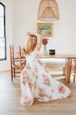 I purchased this for a branding photoshoot and was not disappointed. I wanted something flowy and feminine and it was perfect. It's lined and turned out looking amazing in the pictures. I wore it out once after and got so many compliments. Highly recommend! - Tina S.
