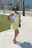 I really wanted to love this dress!! It's super cute and totally my style, but the fit was a little off. The bottom half fits nicely but the top was a little too big. I'm not going to return it because I absolutely love it and got compliments all day when I wore it. I'll likely get alterations to the top, but it's a keeper! - Michelle C.