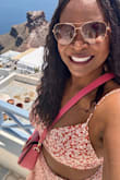 The top and skirt were the perfect fit. This is an outfit where you could split the top and wear it with blue jeans, or wear [the skirt] with a different top. It was my favorite outfit to wear on vacation. - Brenda P.