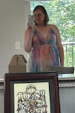 I was going to where this at a Church Prided event; however, the slits were up to my hip. But it was really pretty - Anna S.