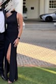 Wore this to a BTO wedding and it was perfect! I was worried about the length but I wore 2-inch heels and it was a great length. If I wore flats it would have been just brushing the floor. This is a perfect dress that is flattering and different, but also classy and not too revealing. Love! - Emma K.