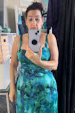 I love this dress.  I loved the way this dress fit my body& Except that I'm very busty.  So it was a little small in the bust area, ordered a large, but  I Ended up exchanging it for xl and having it fitted to me. - Rebecca K.