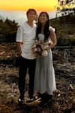 I loved the fit of this dress for our engagement photoshoot! It was flowy and loved the back detail! - Seira T.