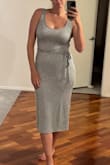 Love this dress! The dress fits on the tighter side. Ordered a medium but opting for a Large to be more comfortable. I can't wait for my larger size to come in the mail. Glad the item fits and there was another Large size in stock to avoid Lulu's new $2 restocking fee! Bring back the free returns Lulu's!!! Picture is of the medium. - Kristen M.