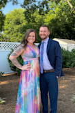 Dress fit perfectly. I was skeptical about the slits under the sheer material, but it was modest enough and very flattering. Definitely recommend this dress!! - Taylor H.